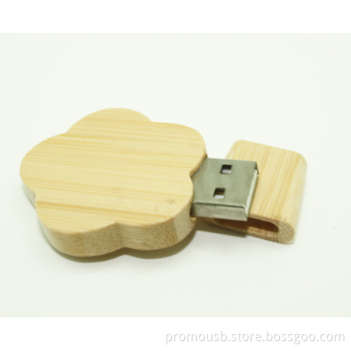 Custom Usb Drives Flower wood 8GB Promotional pendrive